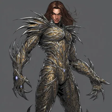 male WitchBlade, gauntlet, full body, full armor, comic book art, digital painting, beautiful, highly detailed, elegant, intricate, artistic, <lora:WitchBladeXL_CivitAI:1>