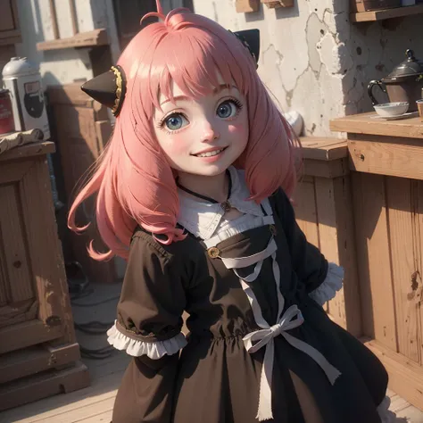 a girl, pink hair, smile, <lora:popularTrainedOnTheMost_v10:1>, <lora:AnyaForger_v10:0.8>