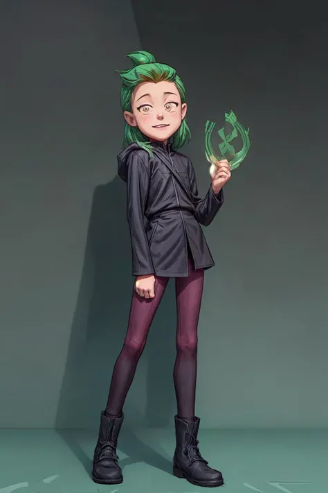 (AS-YoungV2), high quality realistic 3d action shot rendering of young <lora:amity_blight_s1_redux:0.75>, great detail, detailed texture, sharp, full body, looking at the camera, smiling, peace sign, skimpy black gown, sharp eyes, <lora:detailed_eye:1> <lora:more_details:1>