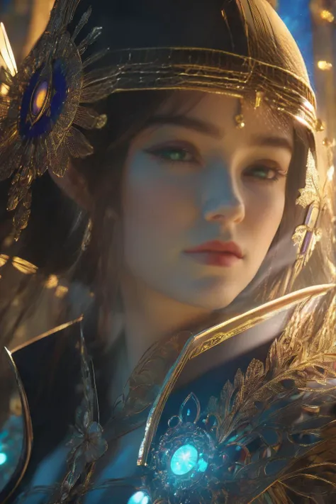 (Masterpiece:1.2), best quality, (illustration:1.2), enticing,(Masterfully crafted Glow, lens flare), (ultra-detailed), hyper details, (delicate detailed), (intricate details), (cinematic light, best quality Backlights), clear line, solo female, solo female, perfect body, (1girl), bioluminescent hair, glowing eyes, slightly close eyes, fantasy, (Dynamic:1.2), ((makeup)), high contrast, (best illumination, an extremely delicate and beautiful), ((cinematic light)), colourful, powerful, (Cinematic masterpiece), photoshoot, Fate Grand Order, mythic, splashes of colour, absolutely eye-catching, ((colourful paint splashes on background, dulux,)), ((caustic)), dynamic angle, beautiful detailed lights, (Captivating),(Intricately Detailed Cinematic Golden Colosseum:1.1), ambient occlusion, ambient light, ray-traced reflections, intricately detailed glint blade phalanx, subsurface scattering, (glint blade phalanx:1.2)