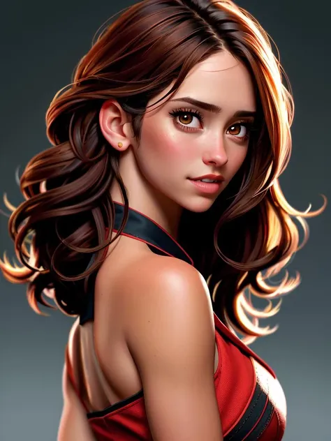 Realistic photo of a beautiful j3nn1f3rlh-v1 woman, 1girl, solo, long hair, looking at viewer, brown hair, bare shoulders, brown eyes, parted lips, teeth, looking back, mole, lips, mole under eye, portrait, realistic, soft lighting, professional Photography, Photorealistic, detailed, RAW, analog, sharp focus, 8k, HD, DSLR, high quality, Fujifilm XT3, film grain, award winning, masterpiece<lora:j3nn1f3rlh-v1:1.0>