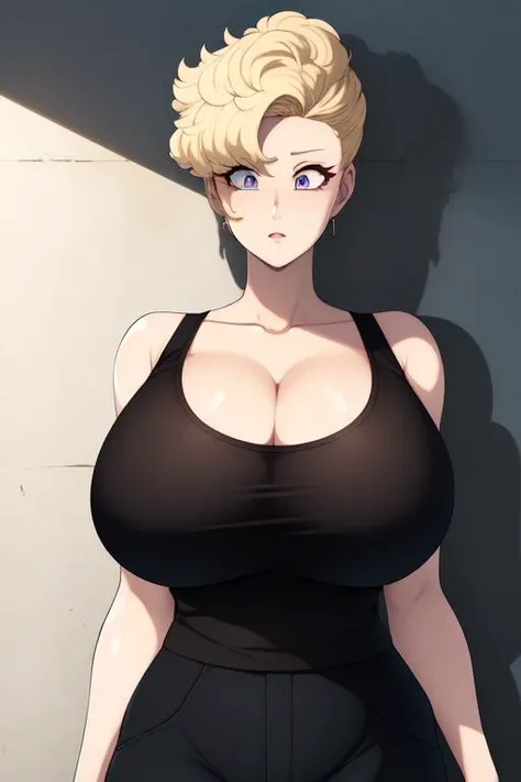 (8k, best quality, masterpiece:1.2),(detailed eyes), \(detailed facial features\), \(\(detailed clothes features\)\), upper body,(large breasts, cleavage),(face focus),extremely detailed CG unity 8k wallpaper, huge filesize, ultra-detailed, highres, absurdres,beautiful eyes,ray tracing, dramatic shadows,fine detail,dramatic angle,high saturation,lens flare,(standing),soft light,Detailed skin texture, detailed clothing texture,looking at viewer,
1woman,mature female, blonde hair,solo, <lora:dragonBall_Briefs-000018:0.7>
