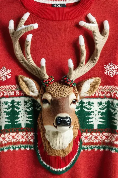 8K high definition, ultra realist style, (ultra realist detailed face:1.2),
weibe fee, <lora:weibe_fee_v4.1:0.5>,
ChristmasSweater, (red top with inscription as "GO! GO! RED!! " in large font:1.6), (shouting:1.6),
(with herd of Rein Deer), angry reindeer,
in the snow forest, <lora:SDXLChristmasSweater:0.4>,