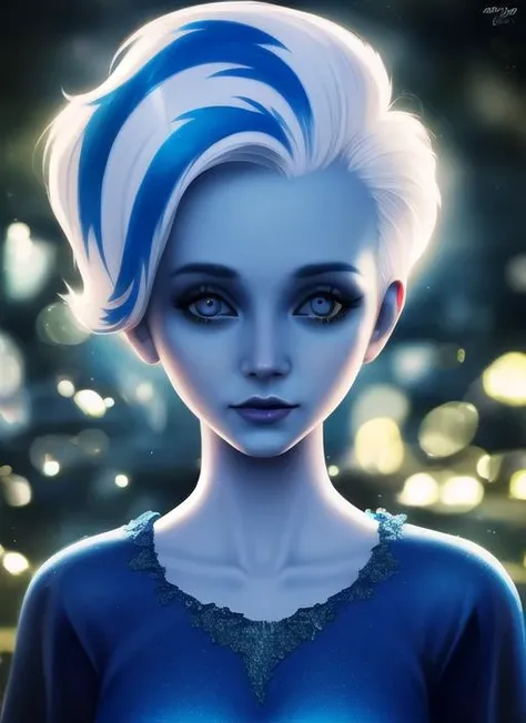 a beautiful picture of Phantasma_Ghoul_School, masterpiece, photorealistic, detailed, 4k, HDR, backlighting, bloom, light, RAW color photo, detailed face, nude, <lora:Phantasma_Ghoul_School:0.7>