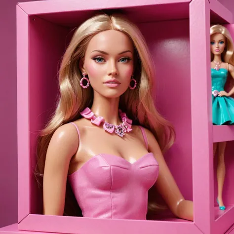 masterpiece featuring the iconic BARBIE doll by Stefano Canturi , highlighting vivid and complex colors