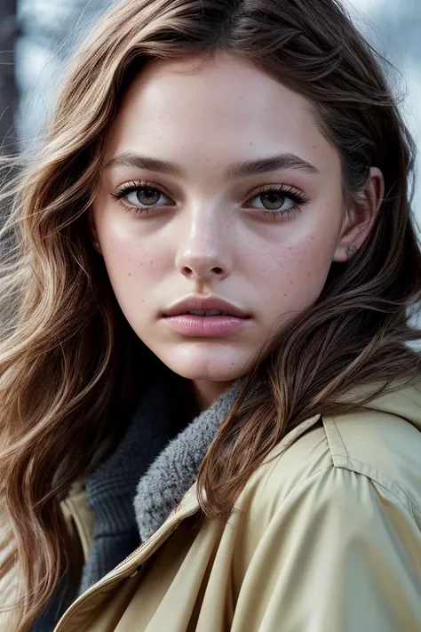 photo of beautiful (4l4n4bc:0.99), a woman in a (winter:1.1), perfect hair, hair upsweep updo, wearing sexy Light Yellow (surcoat), modelshoot style, (extremely detailed CG unity 8k wallpaper), professional majestic (photography by ansel adams:1.1), 24mm, exposure blend, hdr, extremely intricate, High (Detail:1.1), dramatic, soft cinematic light, (looking at viewer), (detailed pupils), 4k textures, soft cinematic light, elegant, ((((cinematic look)))), soothing tones, insane details, hyperdetailed