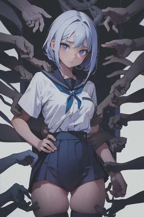 <lora:multiple_hands_v0.5:1>
1girl, (molestation:1.5), deep skin, multiple hands, school uniform,, masterpiece, best quality, highly detailed