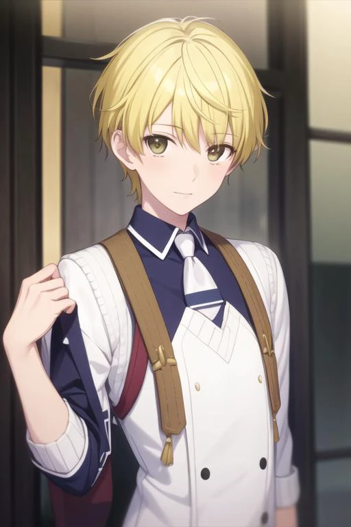 masterpiece, best quality, high quality, 1boy, solo, male focus, looking at viewer, upper body, <lora:souma_momiji:0.70>, souma_momiji