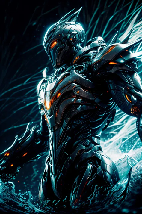 giant robot  glowing eyes, pacific rim, wave, water splashes , dark sky, night
dramatic lighting,
 best quality, masterpiece, 
photorealistic, 35mm films, depth of field,  
   from below, weapon
 <lora:add_detail:1> <lora:warframe_v1-000012:0.8>