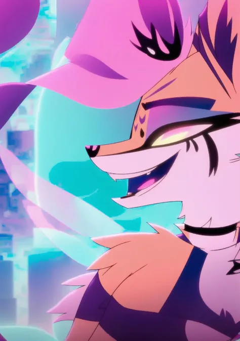 <lora:queenbee>,queenbee,solo,furry character,furry art,detailed fur,detailed eyes,girl,female,fox,femenine body,sexy,profesional photo,cinematic lighting,looking at viewer,sexy view,four arms,smiling,portrait photo,city in background,