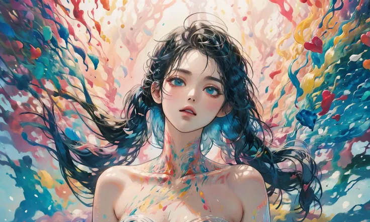 Best quality, masterpiece, ultra high res, photorealistic,girl, beautiful_face, detailed skin,
<lora:caise:0.8>,