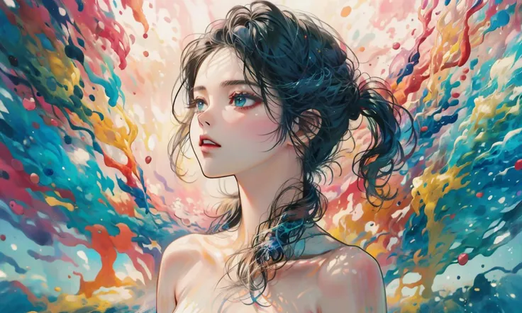 Best quality, masterpiece, ultra high res, photorealistic,girl, beautiful_face, detailed skin,
<lora:caise:0.8>,