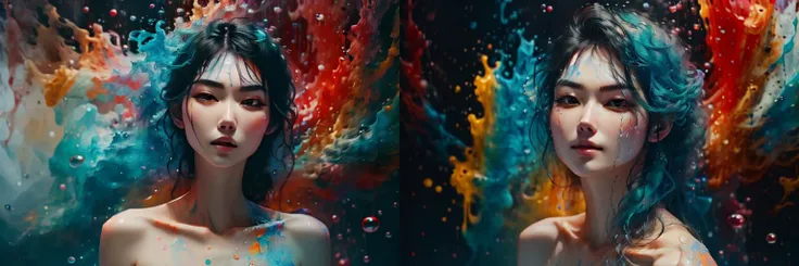 a colorslashh An explosion of colors, hyper realistic ,liquid, a rainbow colorslashh Woman Bird performing at Woodstock 1969, baby pele by artist tim burton, Cinematic lighting, Unreal Engine 5, Cinematic, Color Grading, Editorial Photography, Photography, Photoshoot, Shot on 70mm lense, Depth of Field, DOF, Tilt Blur, Shutter Speed 1/1000, F/22, White Balance, 32k, Super-Resolution, Megapixel, ProPhoto RGB, VR, tall, epic, artgerm, alex ross, Halfrear Lighting, Backlight, Natural Lighting, Incandescent, Optical Fiber, Moody Lighting, Cinematic Lighting, Studio Lighting, Soft Lighting, Volumetric, Contre-Jour, dark Lighting, Accent Lighting, Global Illumination, Screen Space Global Illumination, Ray Tracing Global Illumination, Red Rim light, cool color grading 45%, Optics, Scattering, Glowing, Shadows, Rough, Shimmering, Ray Tracing Reflections, Lumen Reflections, Screen Space Reflections, Diffraction Grading, Chromatic Aberration, GB Displacement, Scan Lines, Ray Traced, Ray Tracing Ambient Occlusion, Anti-Aliasing, FKAA, TXAA, RTX, SSAO, Shaders, OpenGL-Shaders, GLSL-Shaders, Post Processing, Post-Production, Cel Shading, Tone Mapping, CGI, VFX, SFX, insanely detailed and intricate, hypermaximalist, elegant, hyper realistic, super detailed, dynamic pose, centered, photography --v 4, fractal structure, tangled mandala vortex, hyperdetailed, photorealistic,by Gerardo Dottori and Odilon Redon, octane render, zbrush, art alien, extremely detailed, pastel colors, trending on artstation