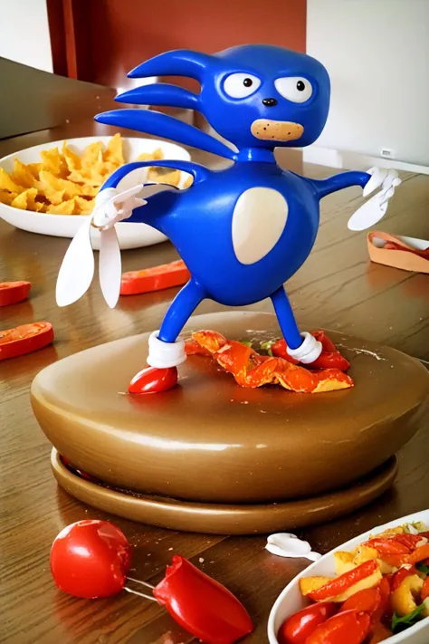 (masterpiece, best quality:1.2), <lyco:Sonic:0.9>, <lyco:Mukbang:0.65>, mukbang, solo, sanic