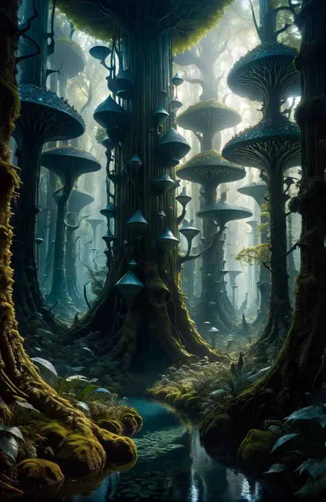 a beautiful matte painting of glass forest, m. c. escher and gustave dore and sam spratt, cinematic, dynamic lighting, concept art, realistic, realism, colorful
and high sharpness, Sony Alpha 7R IV, 50mm lens, f/2.8 , 1/50s , iso3200
close-up , <lora:sdxl_photorealistic_slider_v1:2>
and Fantasy , Exaggeration , Surreal<lora:add-detail-xl:1>