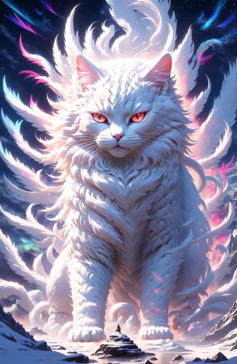 ð±ð¡ (ã£âÏâ)ã£Cute and lively white cat, Magic, Science Fiction, Indescribable, Alternative Cognition, Color, beyond cognitive material, Ultra adn cognizant Lighting Tips, and finally zbrush layered rendering.
<lora:sdxl_photorealistic_slider_v1:0.6>
<lora:SDXL_Sacred_beast:0.8> <lora:waterfallsXL:0.2> <lora:FDESIGN_Starry_Sky_SDXL:0.2>
and Beast of God, the Beast of the World, and the Beast of Heaven
in addition this, Switzerland Snowy Night, Aurora Phoenix Sky Dance,
lasers, neons, vibrant colors, (mirroring:0.8)
