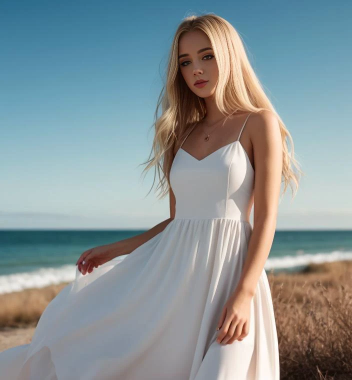 (1girl:0.999), (blonde_hair:0.965), (clothing_cutout:0.925), (dress:0.916), (lips:0.700), (long_dress:0.533), (long_hair:0.789), (realistic:0.914), (solo:0.985), (standing:0.761)