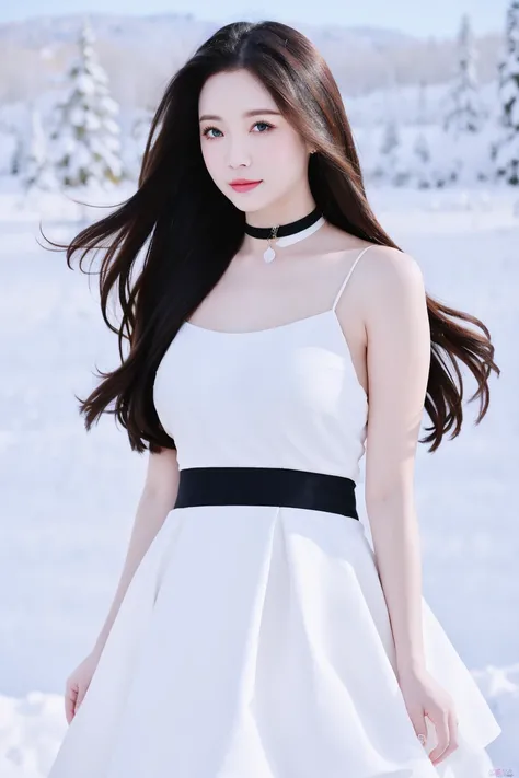 1girl, upper body, flow, dress, snow background:1.2
abstract, negative space, snow, Full body,
(ink sketch,) lovely girl, goth girl, choker, shine eyes,
Best quality, masterpiece, <lora:Yura-01:1> big boobs,