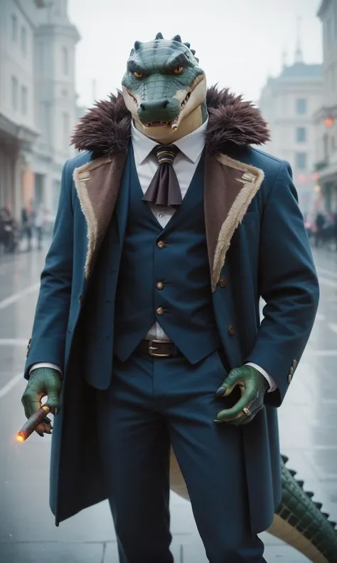 score_9, score_8_up, score_7_up, 4k, best quality, ultra high res, masterpiece, Crocodile, male, solo, male focus, ascot, coat on shoulders, cigar, smoking, shirt, long sleeves, vest, coat, fur trim, jewelry, earrings, pants, ring, <lora:Crocodile_One_Piece-15:0.7> score_9, score_8_up, score_7_up, score_9, score_8_up, score_7_up, 4k, best quality, ultra high res, masterpiece, Crocodile, male, solo, male focus, ascot, coat on shoulders, cigar, smoking, shirt, long sleeves, vest, coat, fur trim, jewelry, earrings, pants, ring, <lora:Crocodile_One_Piece-15:0.7>