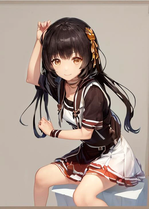 ((masterpiece, best_quality, High-resolution, Half-length photo, Front of body, mosaic censoring,)), (upper body, face up, looking at viewer, ),
((1girl, <lora:YousaYousaLingLingyuan_v20:0.6:MIDD>, (yousa:0.8), white skirt, rei no himo, )), (small breasts, brown eyes, ), light smile, single braid,
simple background, blue background,