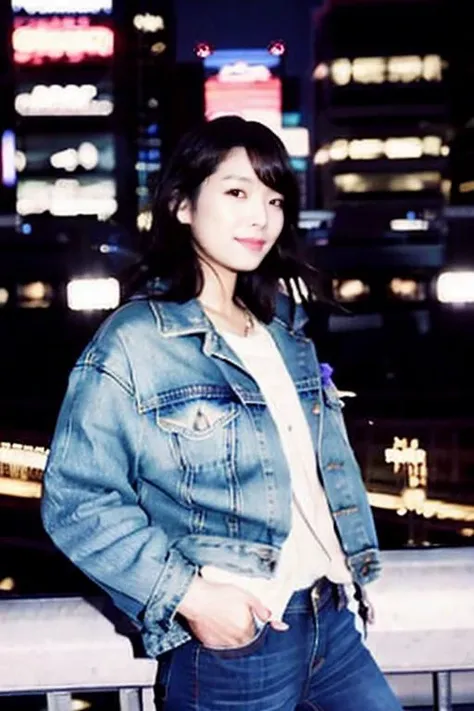 blurry,a beautiful korean idol,stylish outfit, fitted jeans, oversized jacket, fashionable accessories, (realistic detailed eyes, natural skin texture, confident expression), cityscape backdrop, rooftop or high-rise balcony,shallow depth of field, bokeh from city lights,blurred background
<lora:asianbabe_V6:0.5>
pornpolaroidphoto style,<lora:pornpolaroidphoto_V2:0.85>