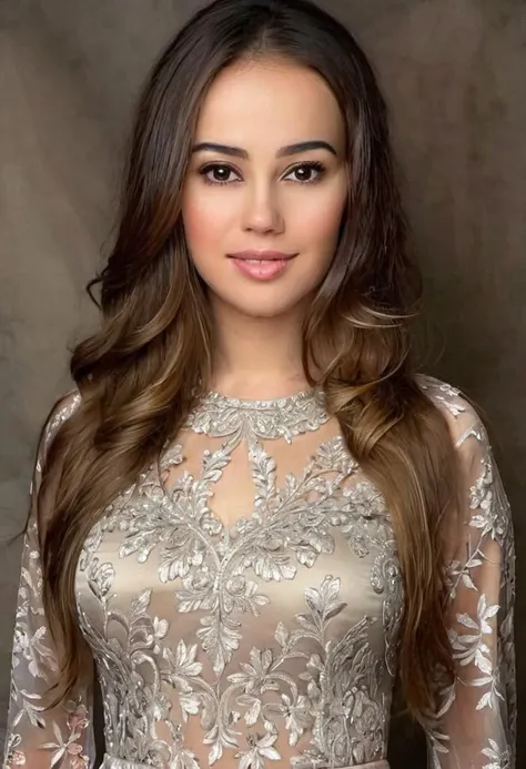 <lora:HannahG:1>, (full body shot:0.7), realistic photo of a woman, brown eyes, long hair, (masterpiece:1.0), (best quality:1.0), (intricate details), flash photography