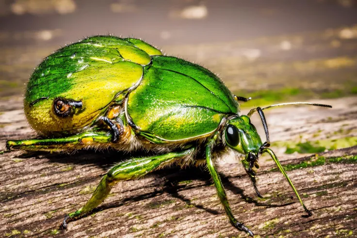 (masterpiece, best quality:1.2), ultra-detailed, tree Green and yellow EdobBugs, (realistic:1.5), <lora:EdobBugs_v1.0:1>