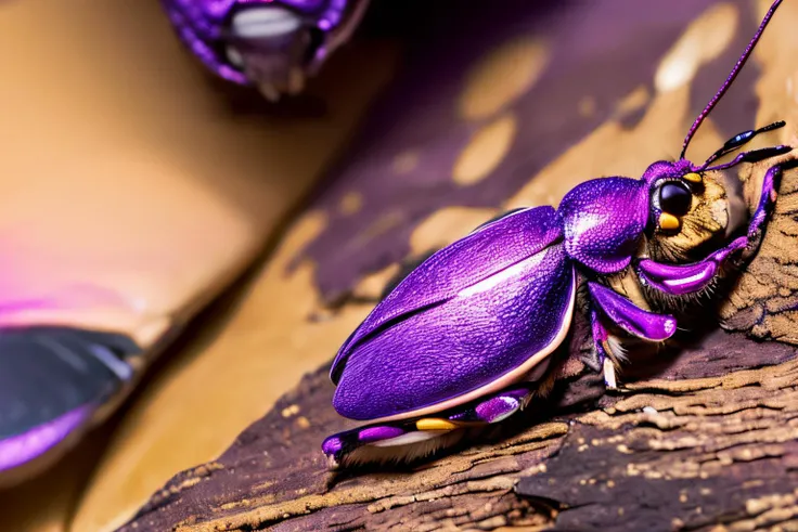 (masterpiece, best quality:1.2), ultra-detailed, jungle Purple and pink EdobBugs, (realistic:1.5), <lora:EdobBugs_v1.0:1>