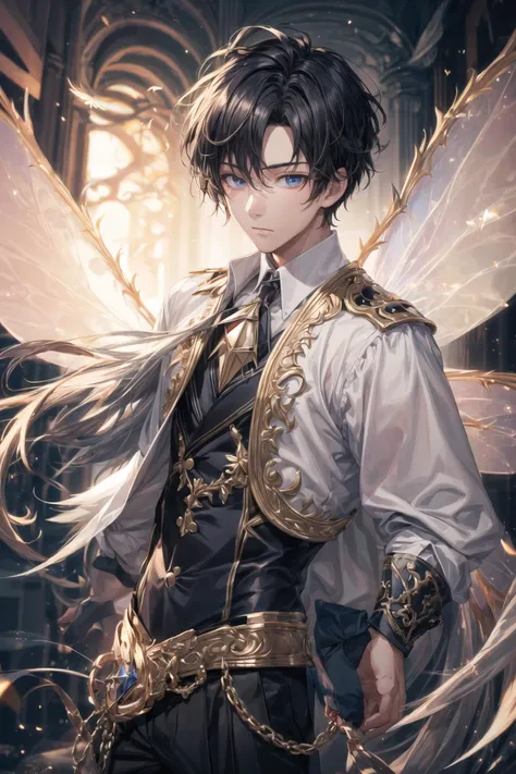 ((masterpiece)), (best quality),absurdres, highres, ultra detailed, (1boy:1.3),
BREAK
1boy, (solo:1.2),((Wings, Fairy Wings, Big Fairy Wings, Fairy, )).expressive eyes, perfect face,(black hair:1.1) ,short hair,blue eyes,manly face, <lora:add_detail:0.8>,
BREAK
focus on face, blurry background, bokeh, sharp focus,best light,cinematic lighting