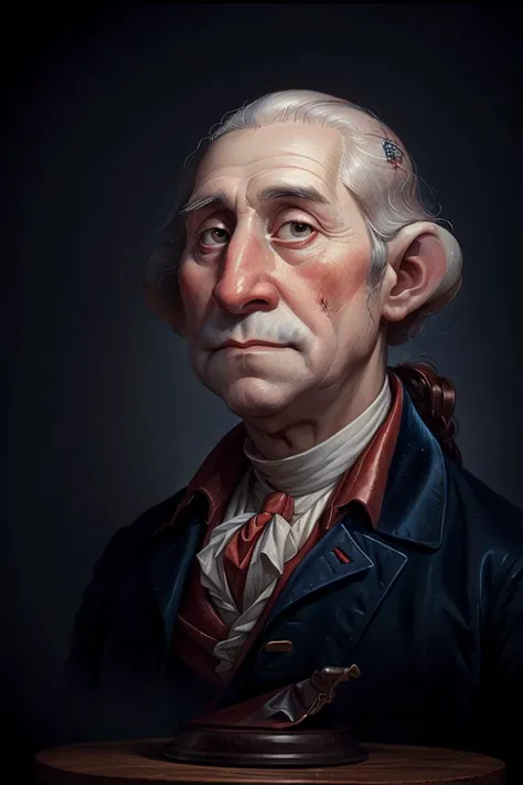 photo RAW,(George Washington), masterpiece, award winning photography, lighting, perfect composition, high detail, hyper realistic,dramatic lighting, epic