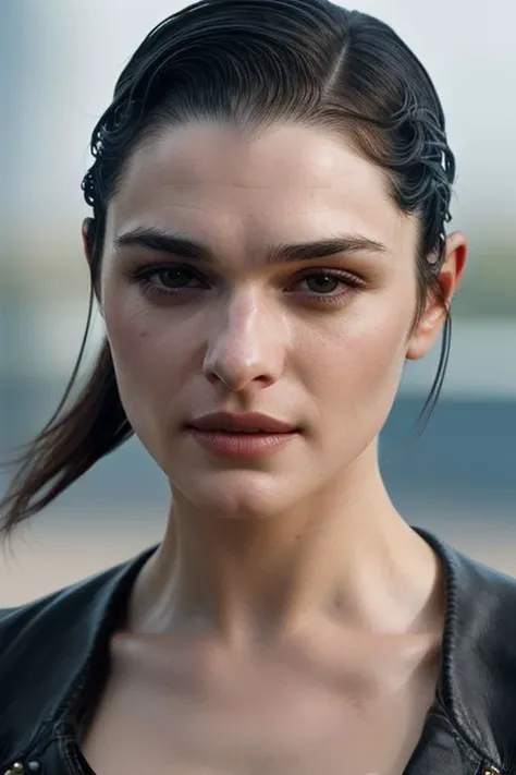 face (closeup:1.0) photo of (CR-RachelW3isz-JernauGurgeh:0.9) as a (young:1.0) woman, (oiled shiny skin:1.1), (slick undercut:1.2) hairstyle,
(8k uhd:1.0), (best quality:1.0), (masterpiece:1.0), (sharp focus:1.0), grey background,