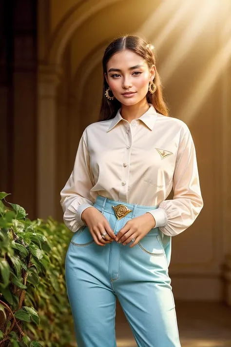 (dynamic pose:1.2),(dynamic camera),photo RAW,(close-up,a young_woman in farmworker uniform on workshop, (vogue, prada, versace:1.2), glamourous, fashion world, magazine shoot, fluff, (dreamy glow, kitsch outfit:1.2), sharp focus, clear, detailed), masterpiece, award winning photography, natural light, perfect composition, high detail, hyper realistic,lens flare,Timeless Elegance, Classic Tones, Refined Lighting, depth of field,sharp focus