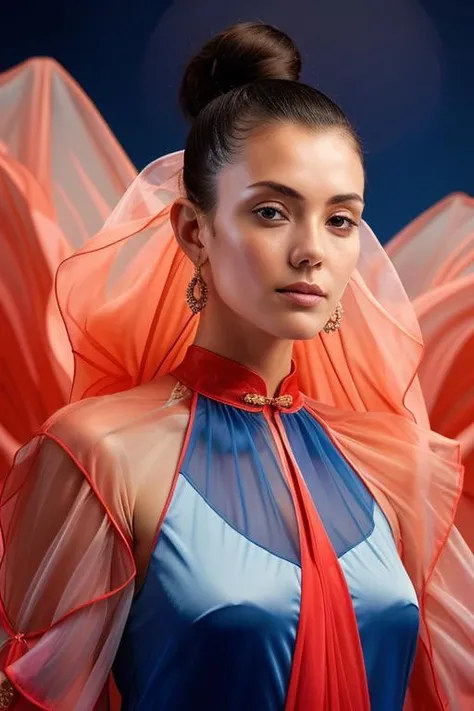 masterpiece,best quality,whole body,lotus,<lora:hehua5:0.5>,(swedish girl),neutral face expression,detailed face,dynamic floating hair,wearing a cheongsam,gradient,translucent costumes,morandi color,rich color,  <lora:epiCRealismHelper:0.8>, skin texture, pores, (imperfect skin:1.4), (closeup), face marks, limited color scheme, blue colors, messy hair