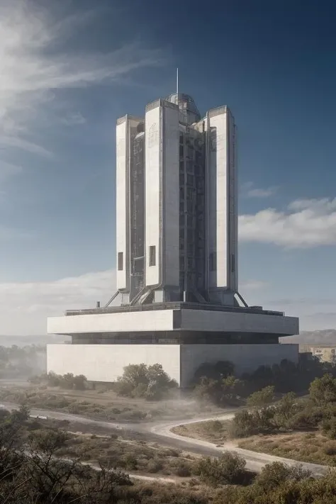 (masterpiece),(high quality), plan of the city, <lora:AARG_plan_V1.0:1>, aargsitemap, aargdetailmap, retro, (soviet), (megastructure), <lora:gaint build-V1:0.2>,  low saturation, dirt futuristic, concrete and shiny metal, desert, fog, mist, rocket, fujifilm, photorealistic, details, texture