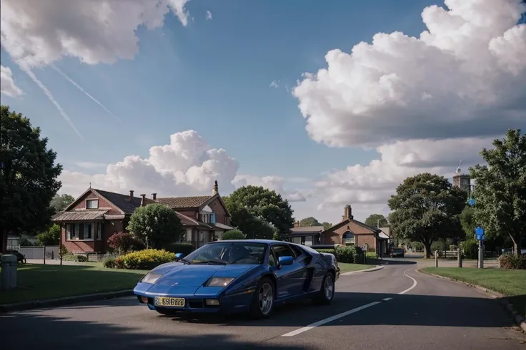 80s, dark blue car Lamborghini,(nature, red brick buildings history modern art, amazing unreal background), clouds on sky,(natural colors, correct white balance, color correction, dehaze,clarity),(bokeh:1.3), <lora:LowRA:0.15>, RAW photo, full sharp, wallpapper 8k uhd, dslr, soft lighting, high quality, film grain, Fujifilm XT3,vivid colours