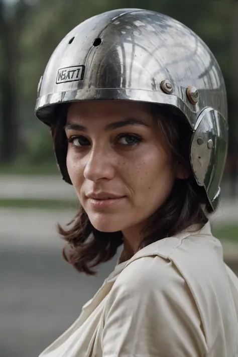 "((close-up shot)), (a woman wearing a helmet)
