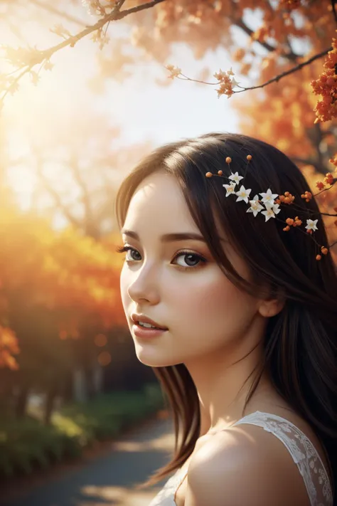 1girl, 8k Concept art, stylized, close-up shot of a ("The fragrance of jasmine, a delicate embrace, suffusing the air with whispers of love.":1.3) , it is very Aesthetic and Winged, fairy tale, pond and Walnut background, spring trees with Branch, Fall, Sharp and in focus, (architecture art by Daniel Libeskind:0.9) , Simple illustration, Fearful, beautiful, Icepunk, studio lighting, telephoto lens, Warm Colors, expressive brush strokes, rainbow swirl, extremely detailed CG Unity 8k wallpaper, contest winner