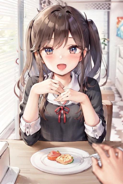 1girl, pov across table, smile, table,
indoors, pov hands,
<lora:concept-pov_across_table-v1-000008:1>