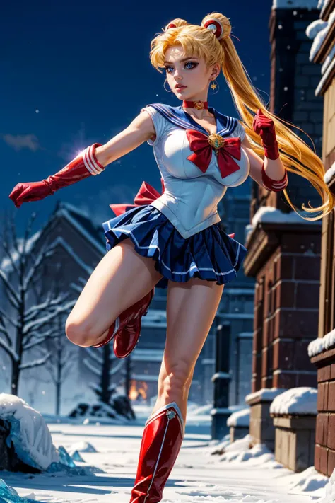 Japan woman in Sailor Mars costume poses for high kick with legs raised high, beautiful flaxen hair、poneyTail、Ultra mini skirt、High kick like a cheergirl、Raise your legs and do a high kick to expose your white panties.、camel's toe、Beautiful、beautiful thigh、Beautiful upper arms、Beautiful belly button、Anime girl cosplay, Anime Cosplay, cosplay foto, professional cosplay, realistic cosplay, Cosplay, Sailor Uniform, real life anime girl, full-cosplay, Sailor Moon Style, cosplayer, by Sailor Moon, Ayaka Cosplay, publicity cosplay, sailormoon. Beautiful, loose coat collar sailor uniform