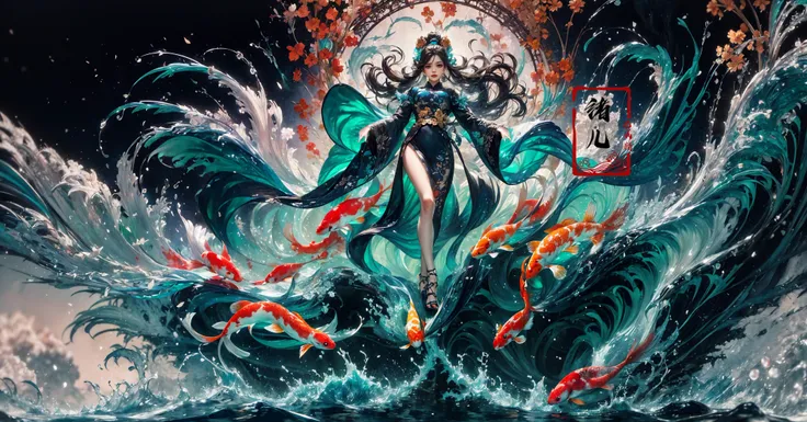 ukiyoe painting、kabuki、A logo、Pixel art、games、jpn、Hinomaru、Beautuful Women、