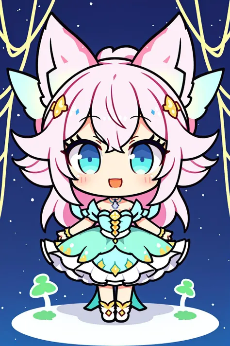 {{{{{masterpiece}}}}}, {{{{{best quality}}}}}, {{{{{ultra detailed}}}}}, {{{{{high res}}}}}, {{{{{8k}}}}}, {{{{{Notte (Dragalia Lost)}}}}}, {1girl}, {{{fairy girl}}}, {cute face}, blue eyes, {beautiful detailed eyes}, pastel pink hair, flowers in hair, pastel yellow fairy wings, pastel light green dress with black accents, enchanted forest, floating, [fit body], large chest, {{{{{photorealistic}}}}}, {{{{{ultra realistic}}}}}, {full body}, smile, cheerful, gold choker, {makeup}, {{{glowing particles in air}}}, {{{bloom lighting}}}, depth of field, looking at viewer, cute, pretty, beautiful, sexy, perfect body, {{{{{perfect anatomy}}}}}, {{{{{perfect hands}}}}}, {{{{{perfect fingers}}}}}