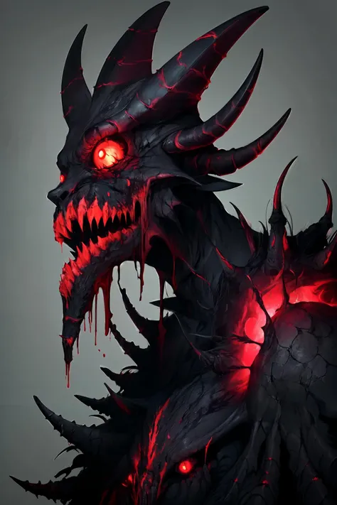 flat paper, material style, (simple background:1.6), neon colors, (glowing neon atmosphere:1.1), glowing, monstrous creatures, nightmarish monsters, grotesque beasts, bloodcurdling, malevolent, monsters and creatures, terrifying, chilling, nightmarish, macabre, iconic horror creatures,
