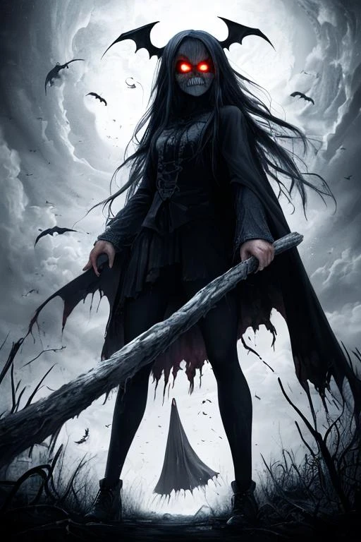 vengeful ghosts, sinister demons, cursed witches, haunting apparitions, bloodcurdling, malevolent, supernatural entities, terrifying, chilling, nightmarish, macabre, paranormal beings,