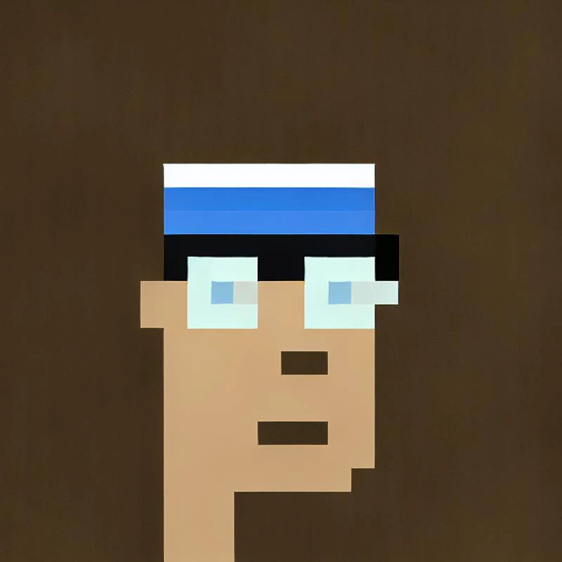 a close-up painting of Male Horned Rim Glasses Headband, art by punks_sd