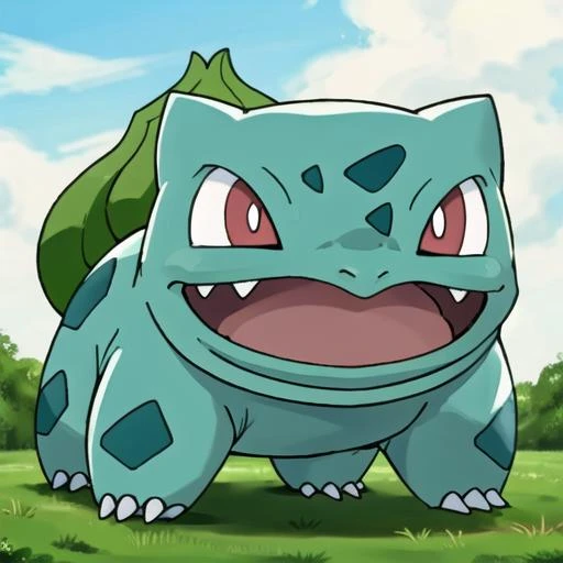 masterpiece, high quality, Bulbasaur, fangs <lora:bulbasaur:0.6>