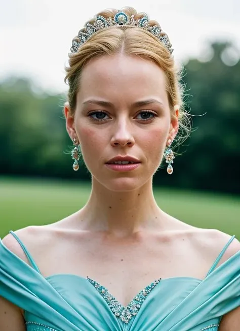 A stunning intricate color close up portrait of (sks woman:1) , wearing elegant dress, epic character composition, sharp focus, natural lighting, subsurface scattering, f2, 35mm, film grain, , by Tim Walker, <lora:lora-small-elizabeth-banks-v1:1>