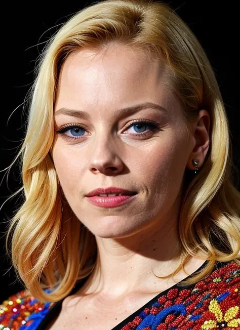 close up portrait of sks woman , by Flora Borsi, style by Flora Borsi, bold, bright colours, ((Flora Borsi)), by Jimmy Nelson, <lora:lora-small-elizabeth-banks-v1:1>