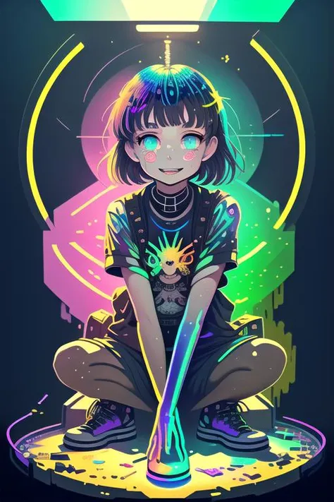 (<lora:solarpunkai_v10:0.55>, <lora:5shotStyle_v10:0.35>, <lora:gigerIshAlienLike_5mb:0.55>),
(drybrush speed painting), realistic anime lone girl sitting and looking up at a grand vivid night sky, forest, paint (strokes), facing away, astrophotography, dark, after hours,