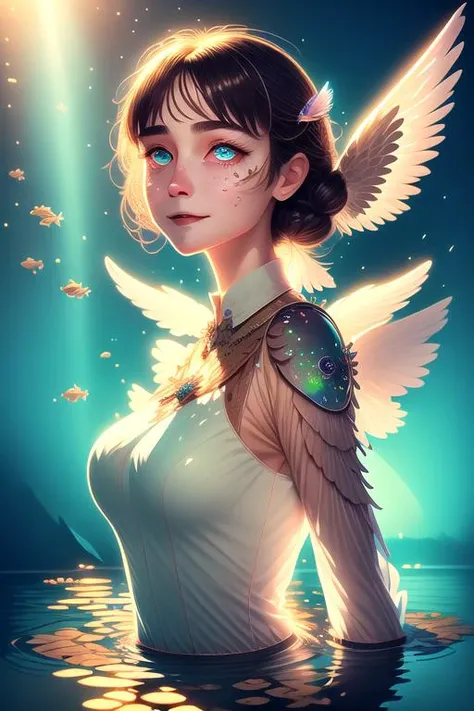 (<lora:totempunkai_v20:0.25>, <lora:oldegyptai_v10:0.35>, <lora:oilpaintingStyle_v05:0.35>),
(1girl:0.993), (angel:0.996), (angel wings:0.998), (bare shoulders:0.752), (black dress:0.623), (black wings:0.874), (blue eyes:0.613), (breasts:0.659), (detached sleeves:0.708), (dress:0.688), (feathered wings:0.999), (halo:0.997), (in water:0.595), (jewelry:0.526), (lily pad:0.878), (long hair:0.795), (long sleeves:0.535), (looking at viewer:0.648), (low wings:0.612), (partially submerged:0.746), (ripples:0.983), (shallow water:0.889), (single wing:0.654), (sitting:0.925), (soaking feet:1.000), (solo:0.944), (wading:0.930), (water:1.000), (wet:0.654), (white wings:0.963), (wings:1.000),