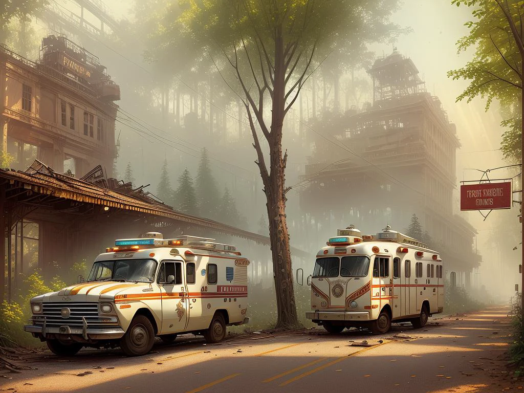 James Gurney style portrait,
An ambulance rolled up, a state-trooper close behind
Tweeter took his gun away and messed up his mind
The undercover cop was left tied up to a tree
Near the souvenir stand, by the old abandoned factory
realistic, dramatic lighting